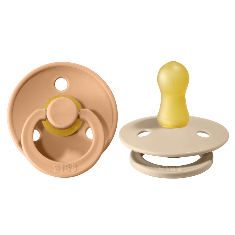 Schnuller 'Colour' rund nude/vanille 0-6 M