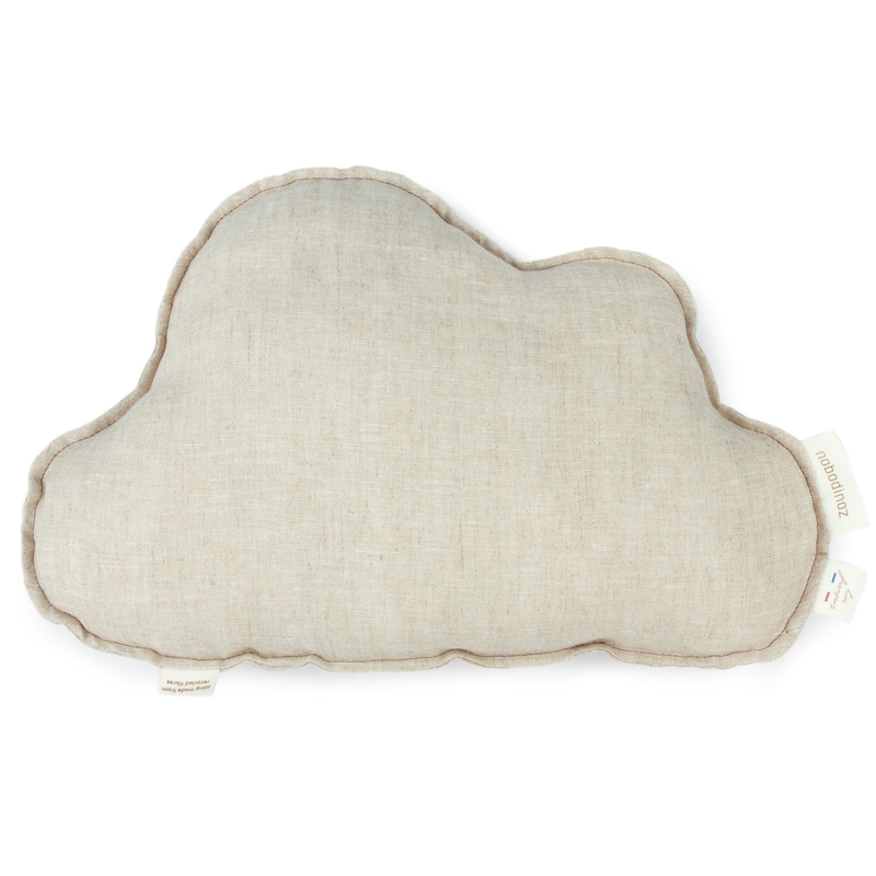 Kissen &#039;Cloud&#039; Leinen greige 24x38cm
