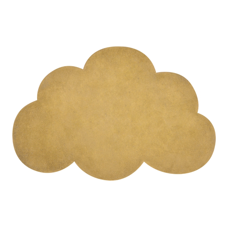 Kinderteppich &#039;Wolke&#039; senfgelb ca. 64x100cm