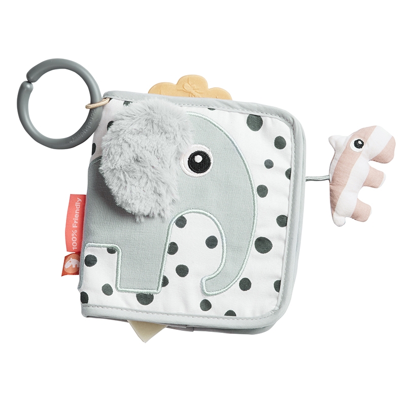 Activity-Babybuch 'Elphee Elefant' grau
