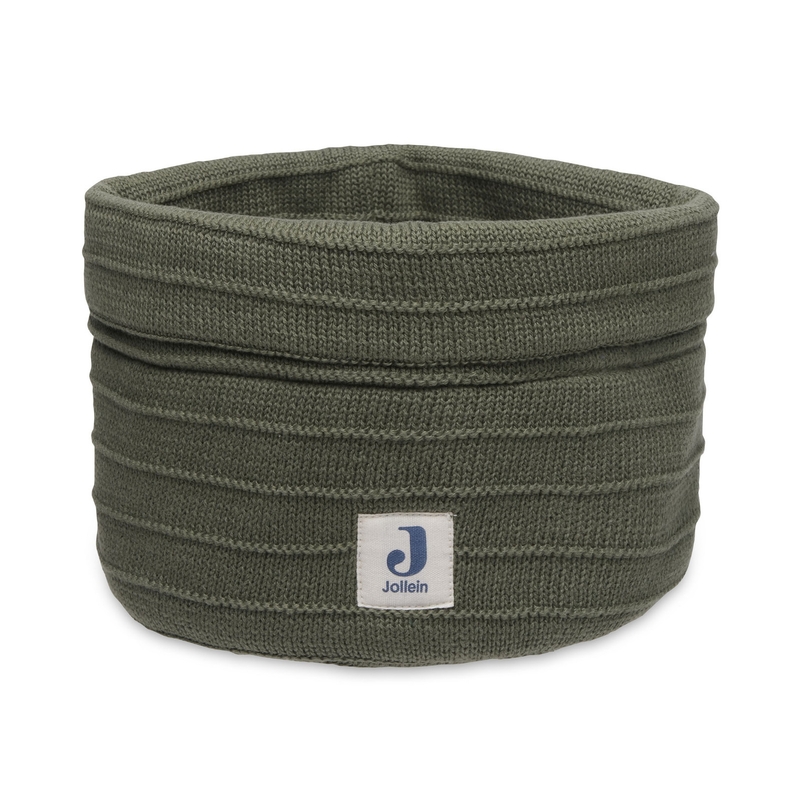 Aufbewahrungskorb &#039;Pure Knit&#039; Strick grün