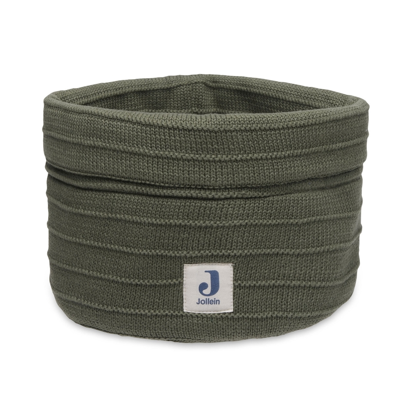 Aufbewahrungskorb &#039;Pure Knit&#039; Strick grün