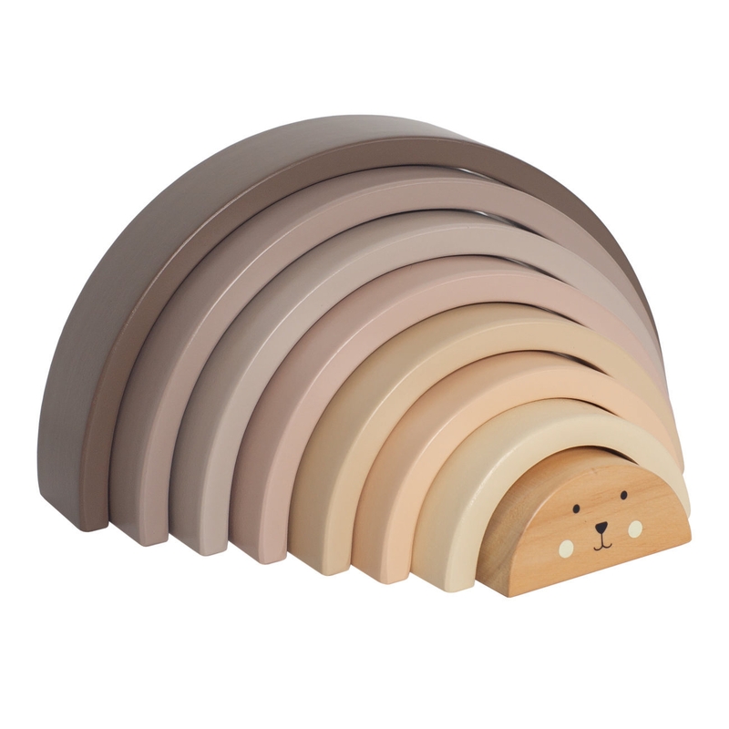 Regenbogen aus Holz taupe/beige ab 18 Monaten