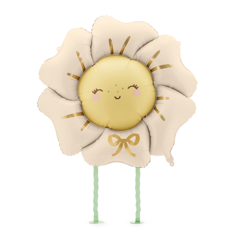 Airwalker Folienballon Blume beige 80cm