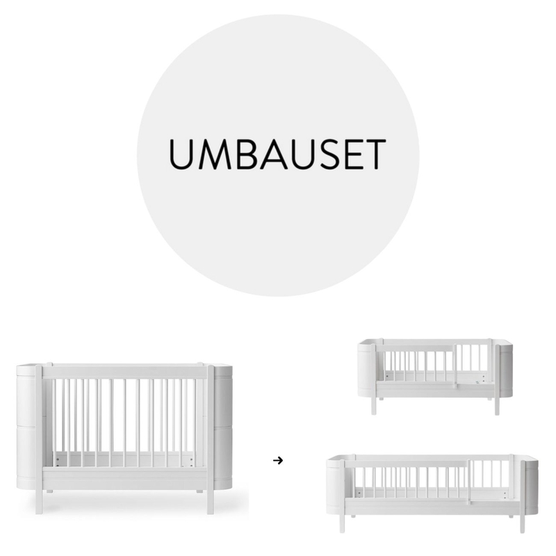 Umbauset - Babybett zum Juniorbett &#039;Mini+&#039; weiß