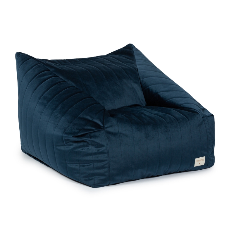 Sitzsack/Sessel Samt &#039;Chelsea&#039; night blue