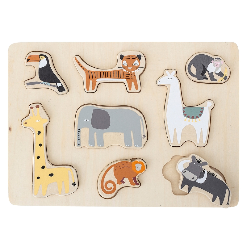 Holzpuzzle 'Zootiere' ab 18 Monaten