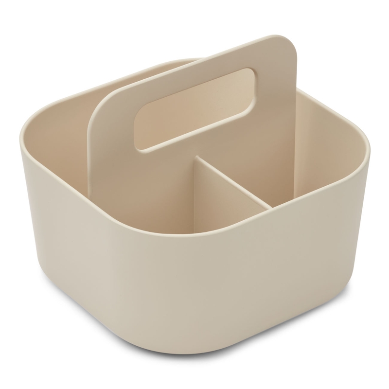 Organizer Box &#039;Hernandes&#039; sandy 17x17cm tragbar