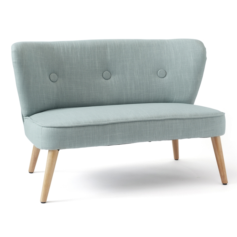 Kindersofa Holz/Stoff jade ab 3 Jahren