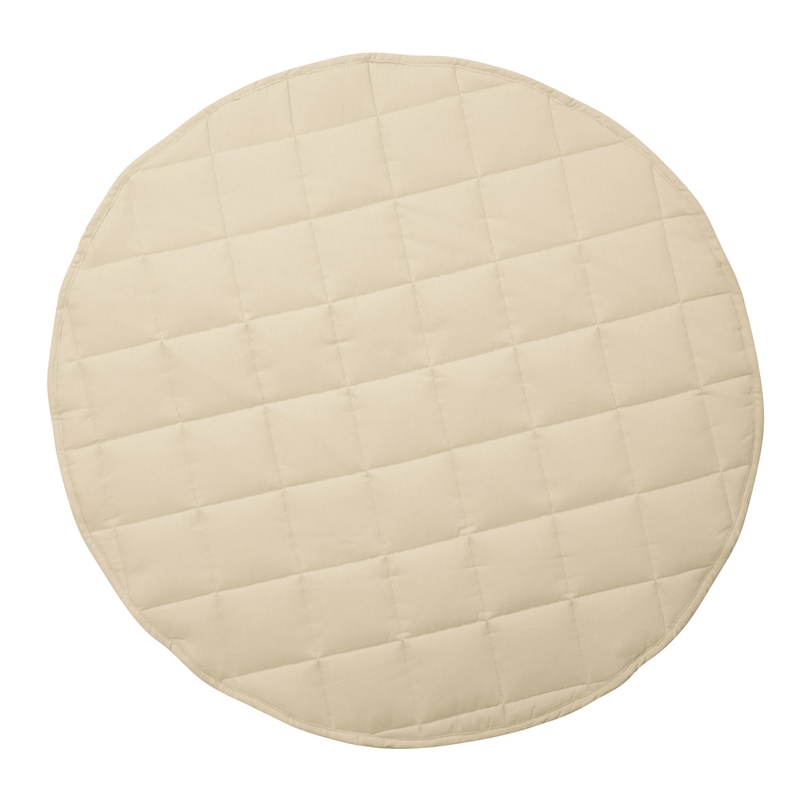 Spielmatte gesteppt beige rund 100cm