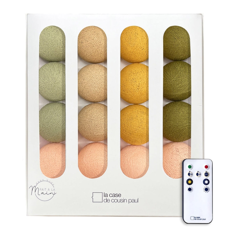 Lichterkette Cotton Balls &#039;Vénus&#039; LED 16er