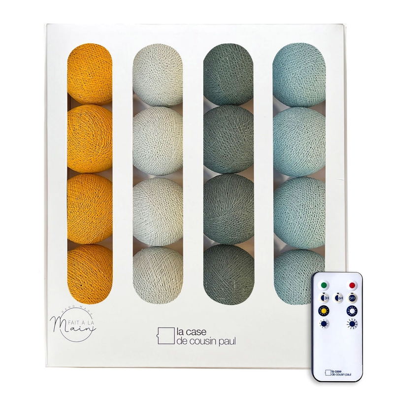 Lichterkette Cotton Balls &#039;Champetre&#039; LED 16er