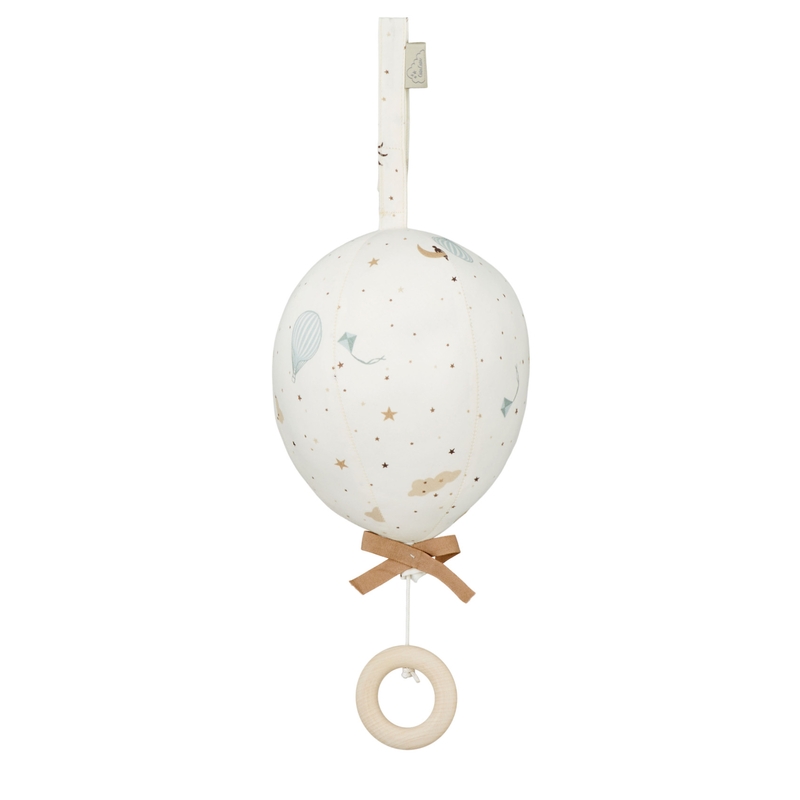 Bio Spieluhr Heißluftballon 'Dreamland' creme