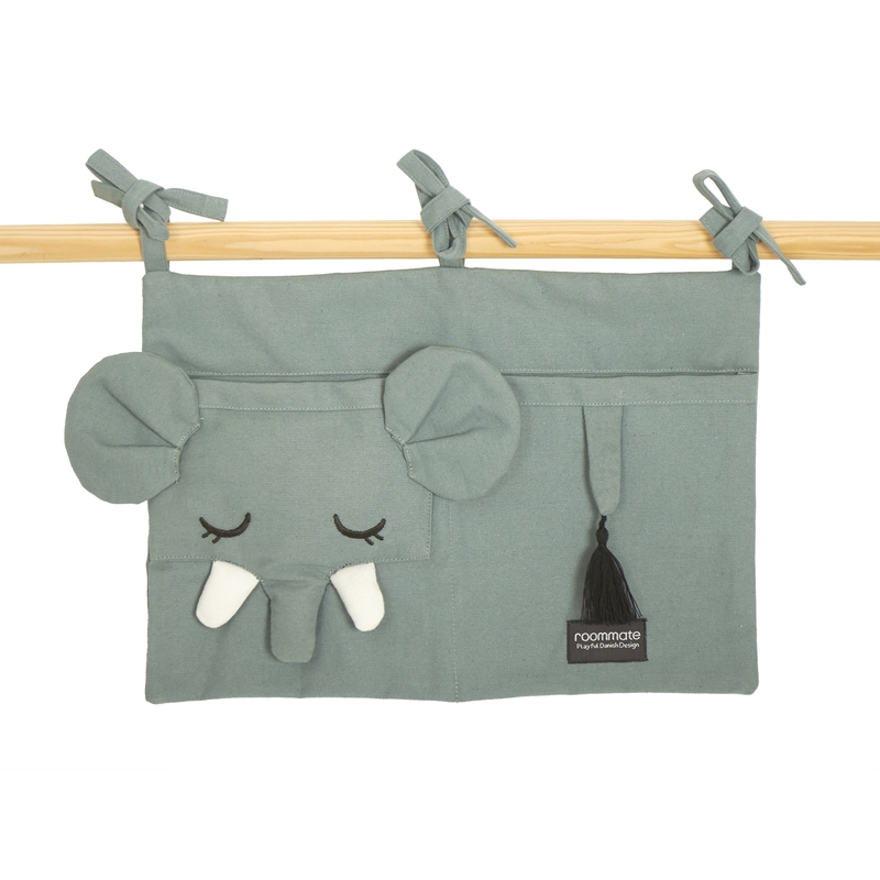 Hängeutensilo 'Elefant' jade 35x25cm