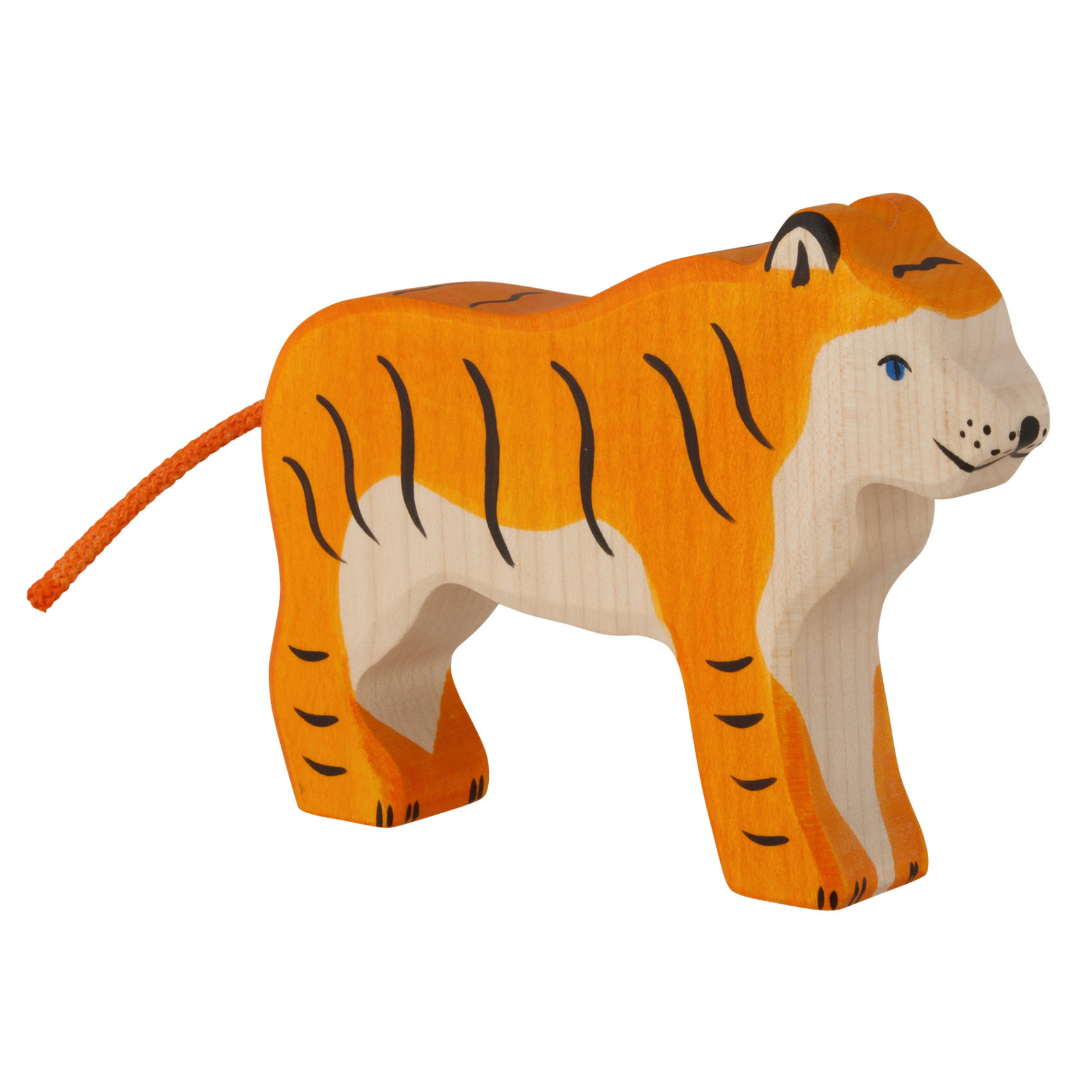 Holzfigur Tiger Holztiger Tierfigur 80136 