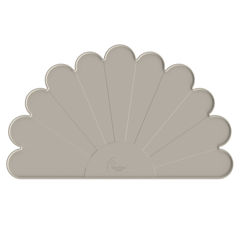 Tischset 'Blume' Silikon taupe 45cm