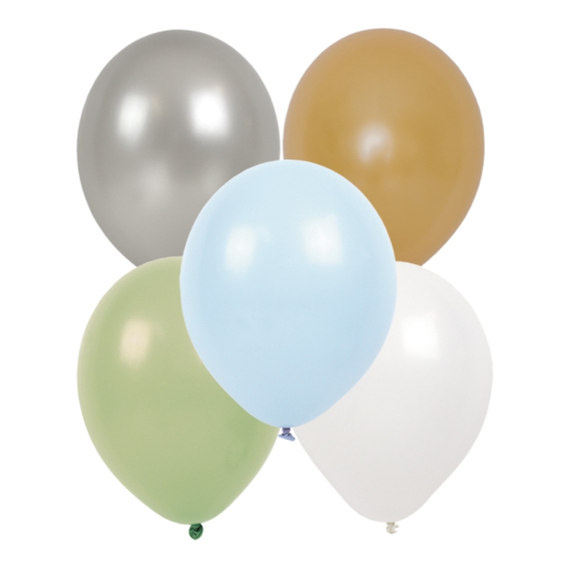 Luftballons blau/grün 20cm 10-tlg.