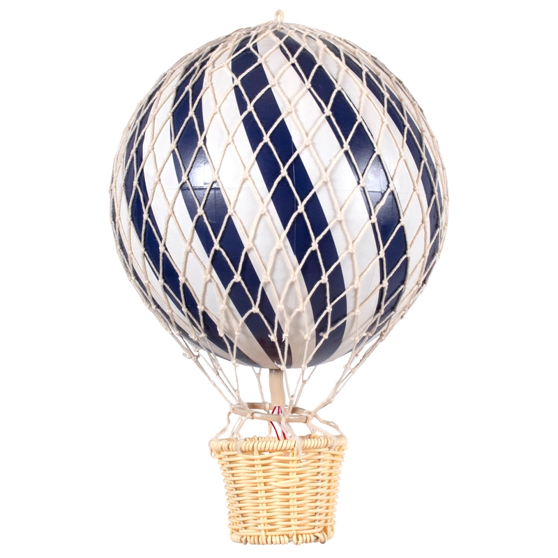 Heißluftballon dunkelblau ca. 20cm handmade
