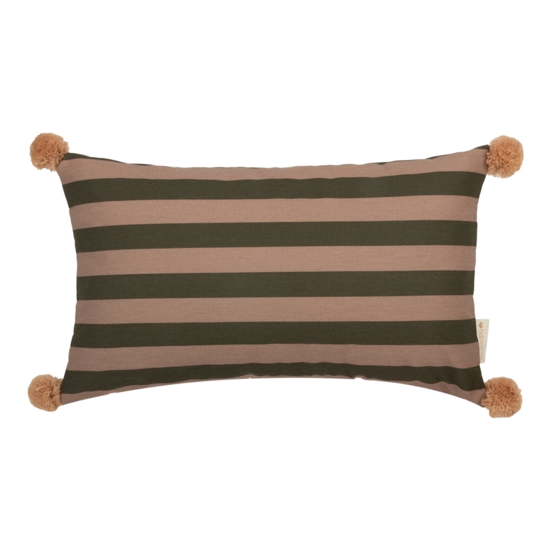 Bio Kissen &#039;Majestic&#039; green/taupe 46x27cm