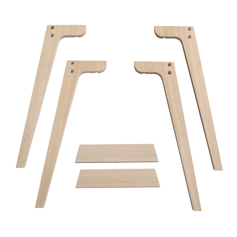 Tischbein-Set für &#039;Wood&#039; Schreibtisch H 66cm