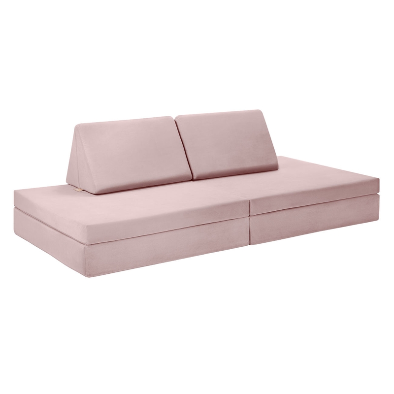 Kinder Spielsofa modular &#039;Samt&#039; flamingo rosa