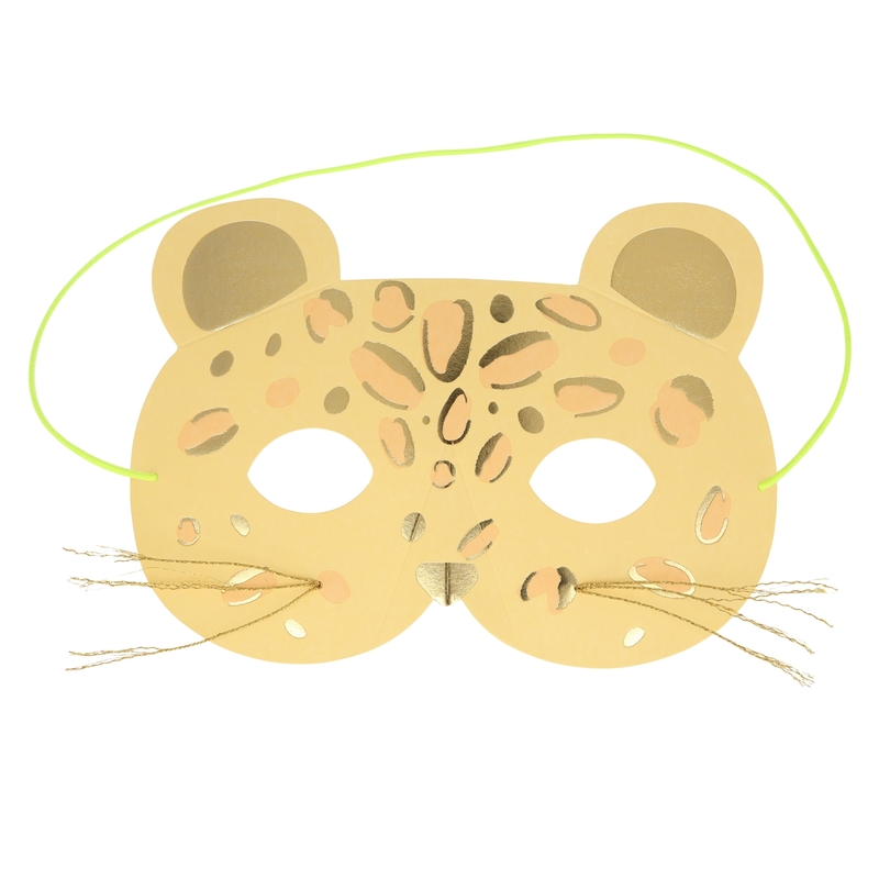 Maske &#039;Leopard&#039; senfgelb/gold ab 3 Jahren