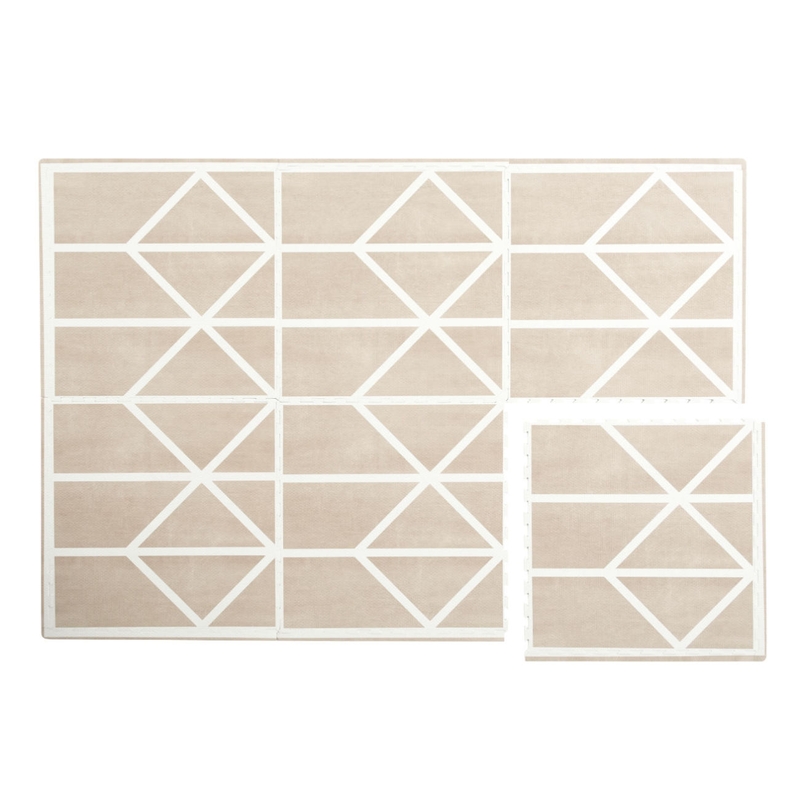 Puzzle Spielmatte &#039;Nordic&#039; beige 120x180cm