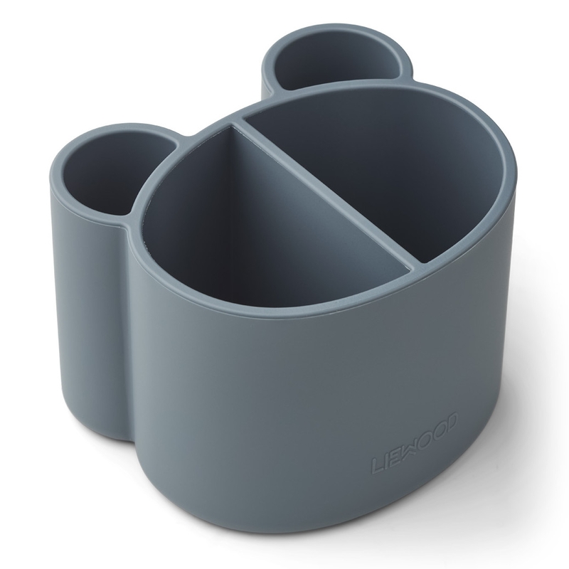 Stiftehalter Silikon whale blue 12cm