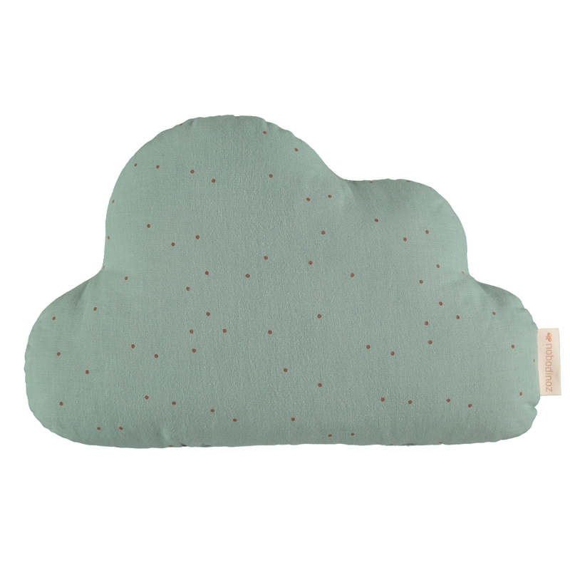 Bio Kissen Wolke &#039;Punkte&#039; jade 38cm