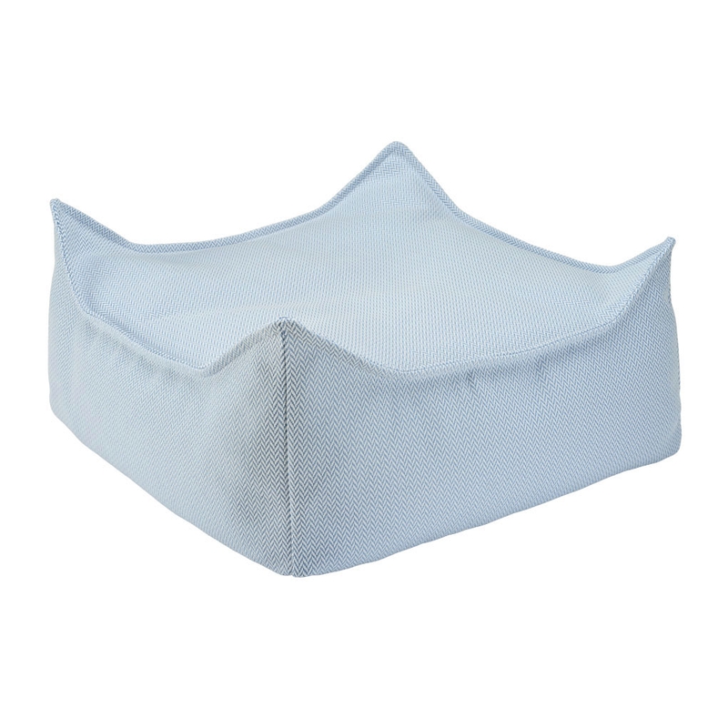 Outdoor Ottoman/Sitzkissen blau 60cm