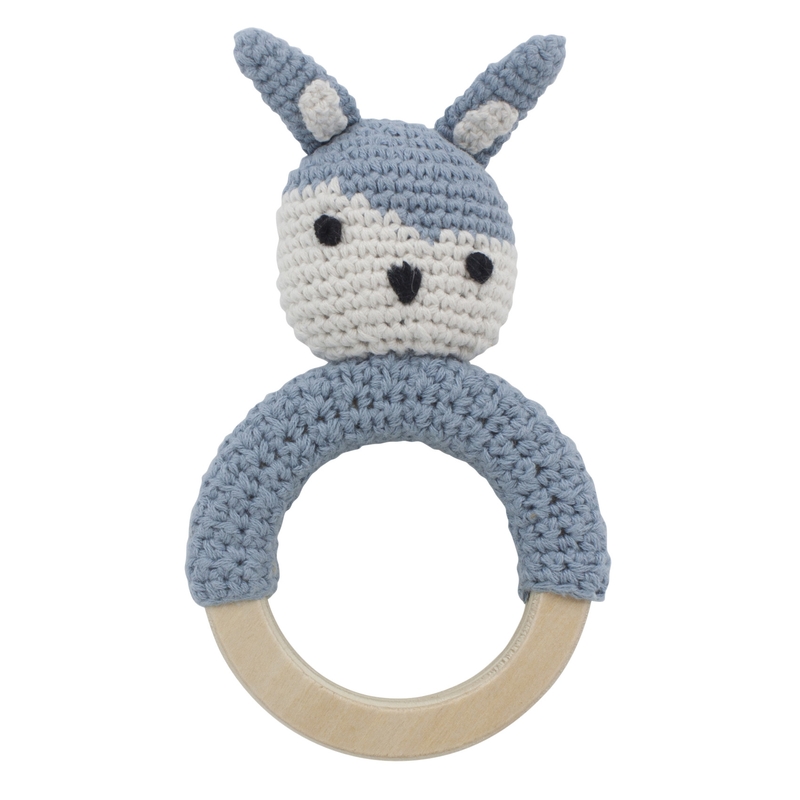 Bio Häkel-Rassel 'Siggy' powder blue handmade