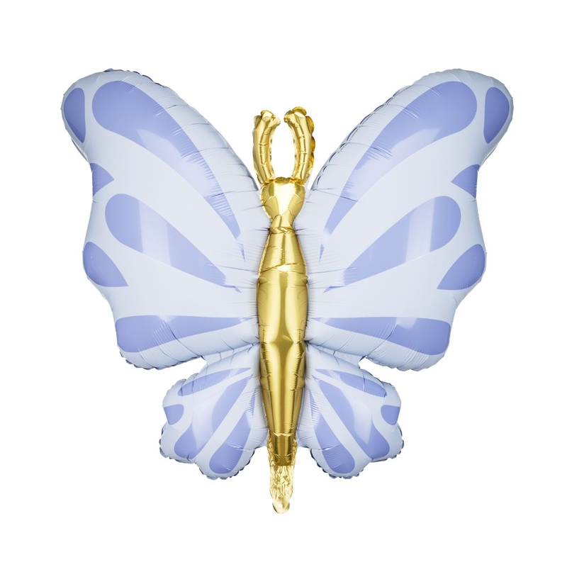 Folienballon Schmetterling blau 69x69cm