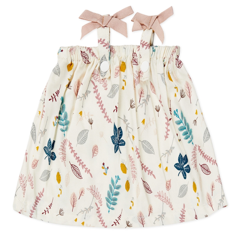 Puppen Sommerkleid Baumwolle 'Pressed Leaves'