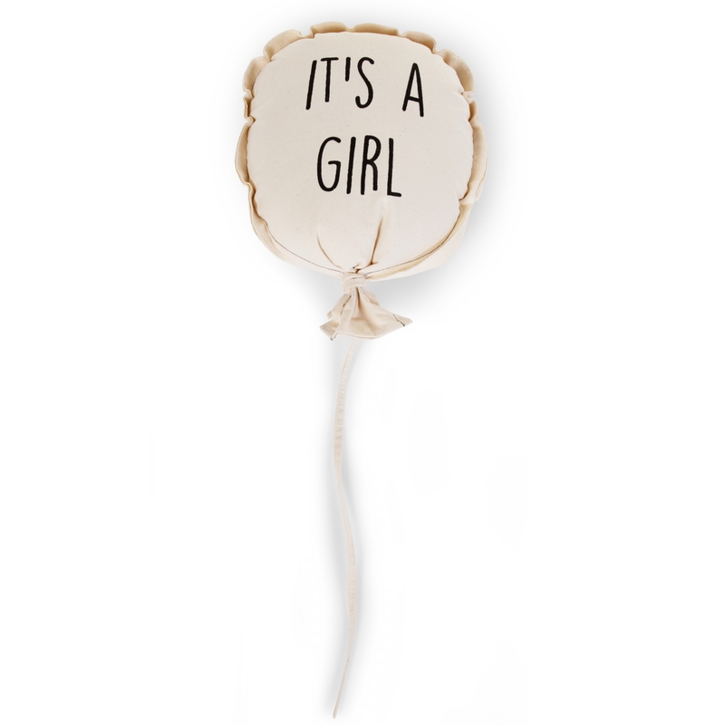 Luftballon für die Wand &#039;It´s a girl&#039; creme 80cm