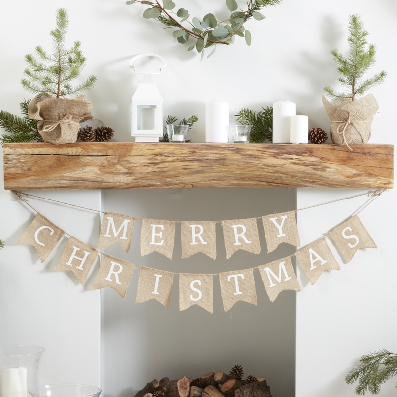 Girlande &#039;Merry Christmas&#039; Jute 250cm
