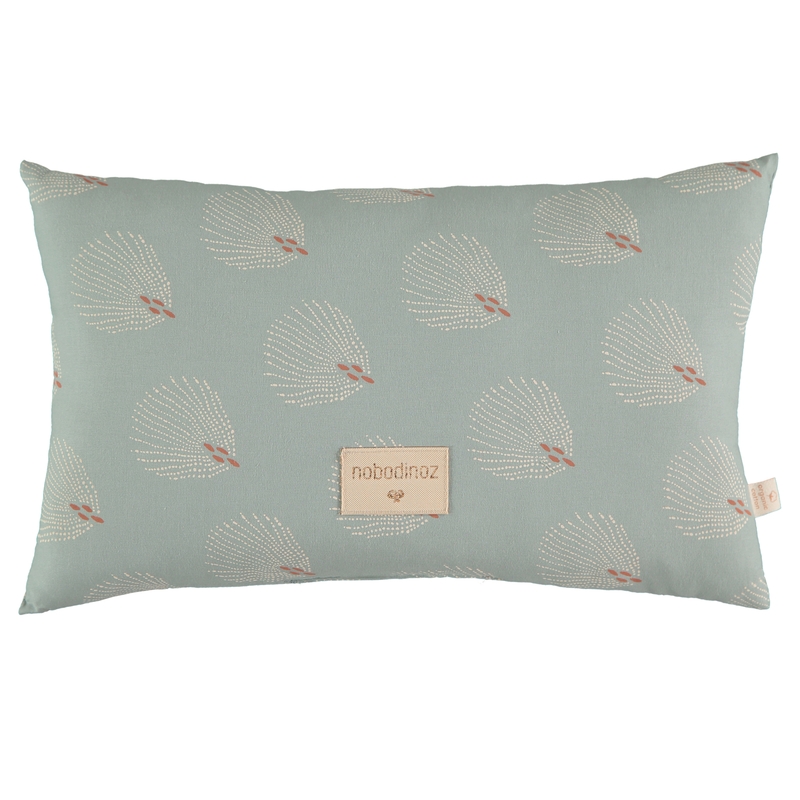 Kleines Bio Kissen &#039;Gatsby&#039; antique green 35cm
