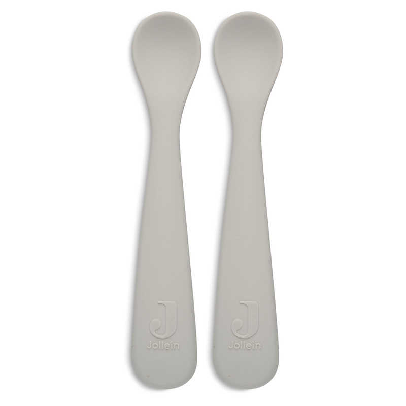 Löffel aus Silikon beige 2er Set