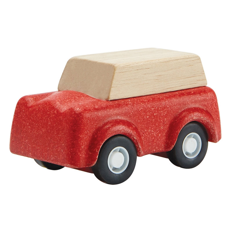 Holzauto &#039;SUV&#039; rot ab 3 Jahren