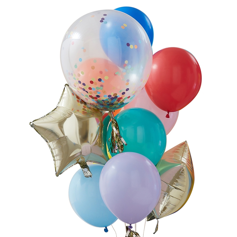 Luftballons Party Mix Regenbogen 11er Set