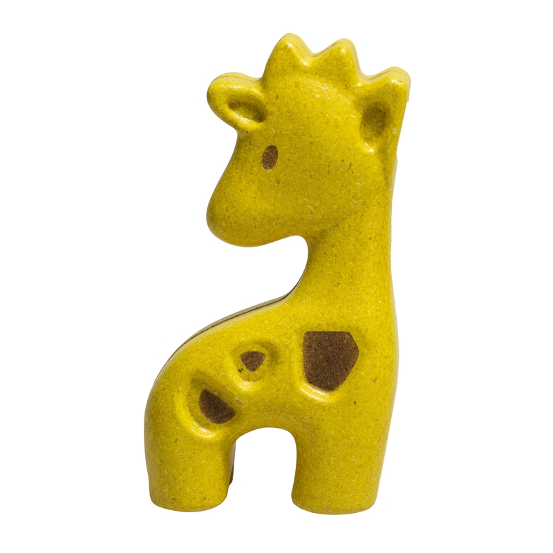 Holztier &#039;Giraffe&#039; gelb ca. 9cm ab 1 Jahr