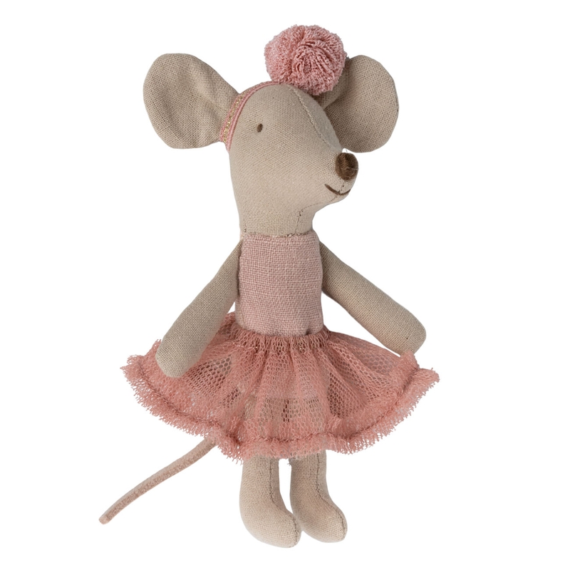 Ballerina Maus kleine Schwester rosa 9cm (Micro)