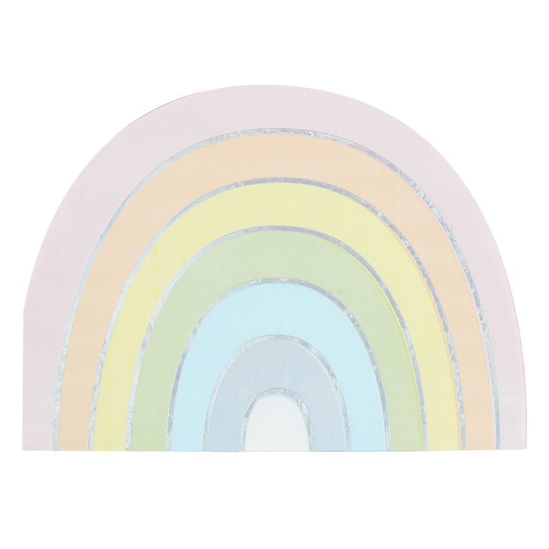 Servietten &#039;Regenbogen&#039; pastell 16 St.