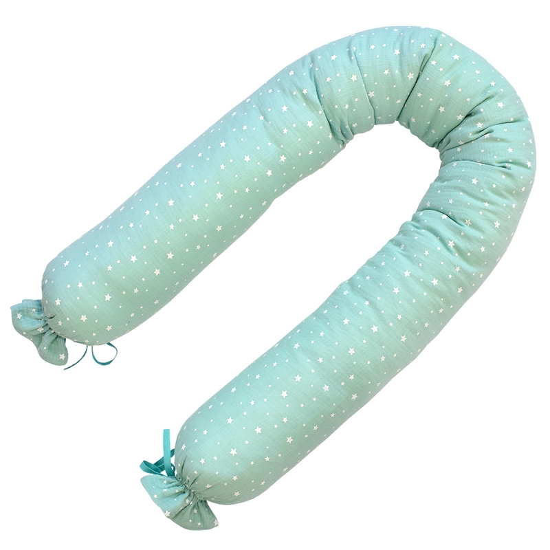 Bettschlange 'Sterne' mint 180cm