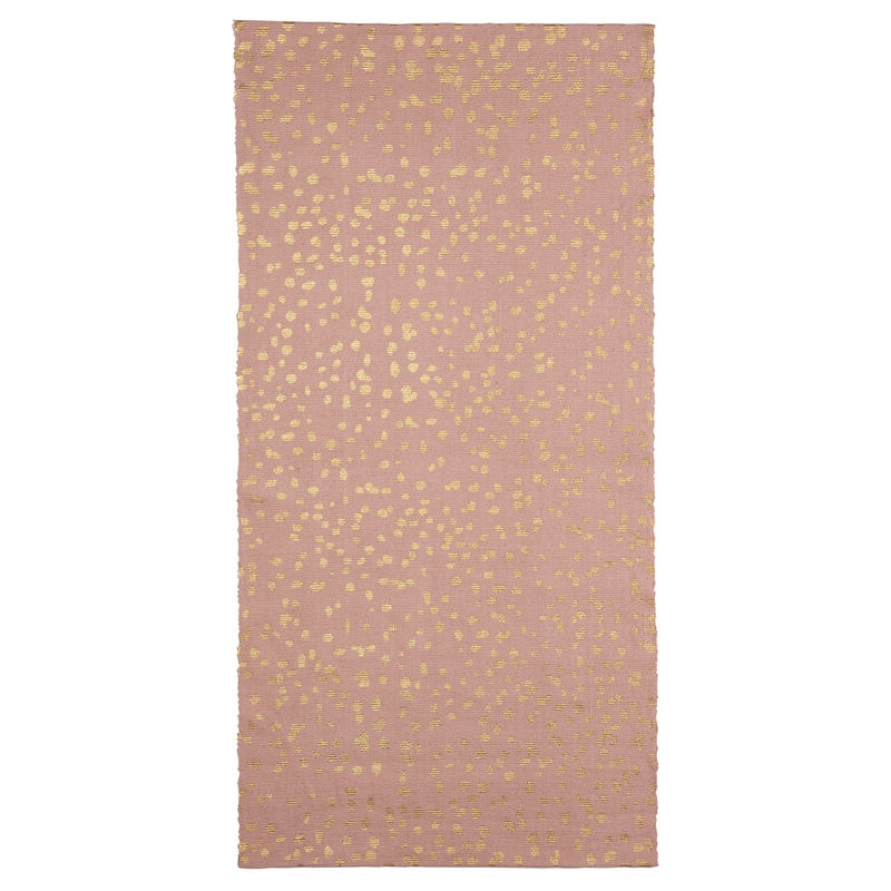 Teppich 'Dottie' altrosa/gold 70x140cm