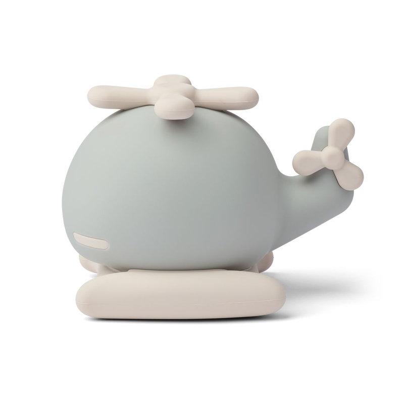 Nachtlicht &#039;Helikopter&#039; softblau/creme 16cm aufladbar