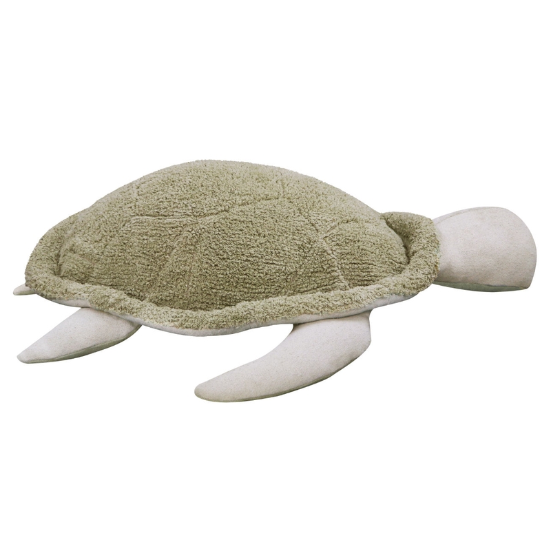 XL Schildkröten-Sitzkissen &#039;Mrs. Turtle&#039; grün 115cm