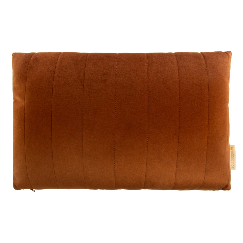 Bio Kissen aus Samt wild brown 45x30cm