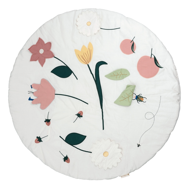 Spieldecke 'Blumen' rosa 100cm