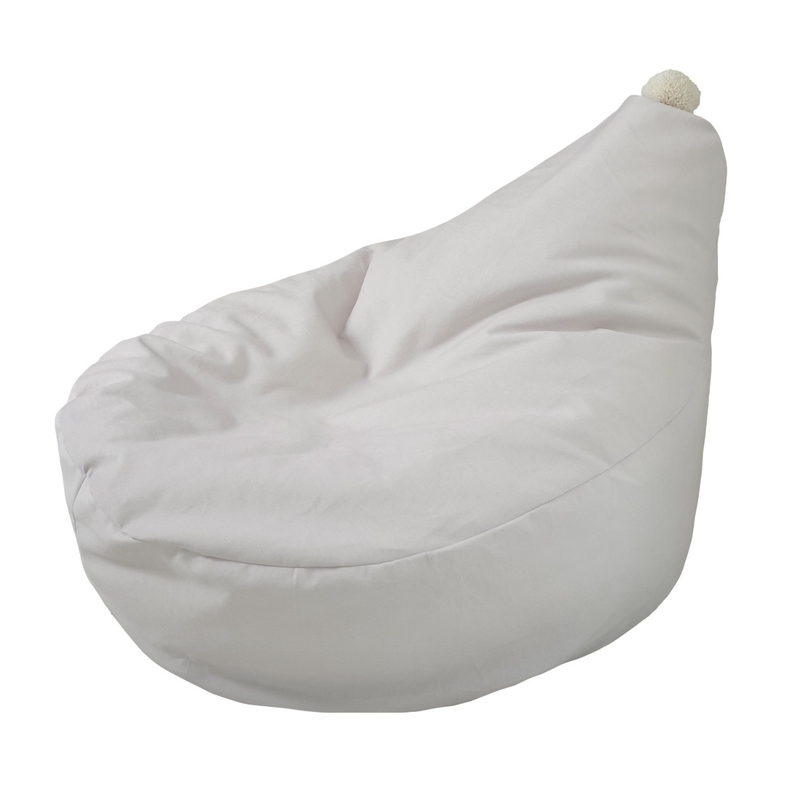 Kinder Sitzsack &#039;Velour&#039; creme 65cm