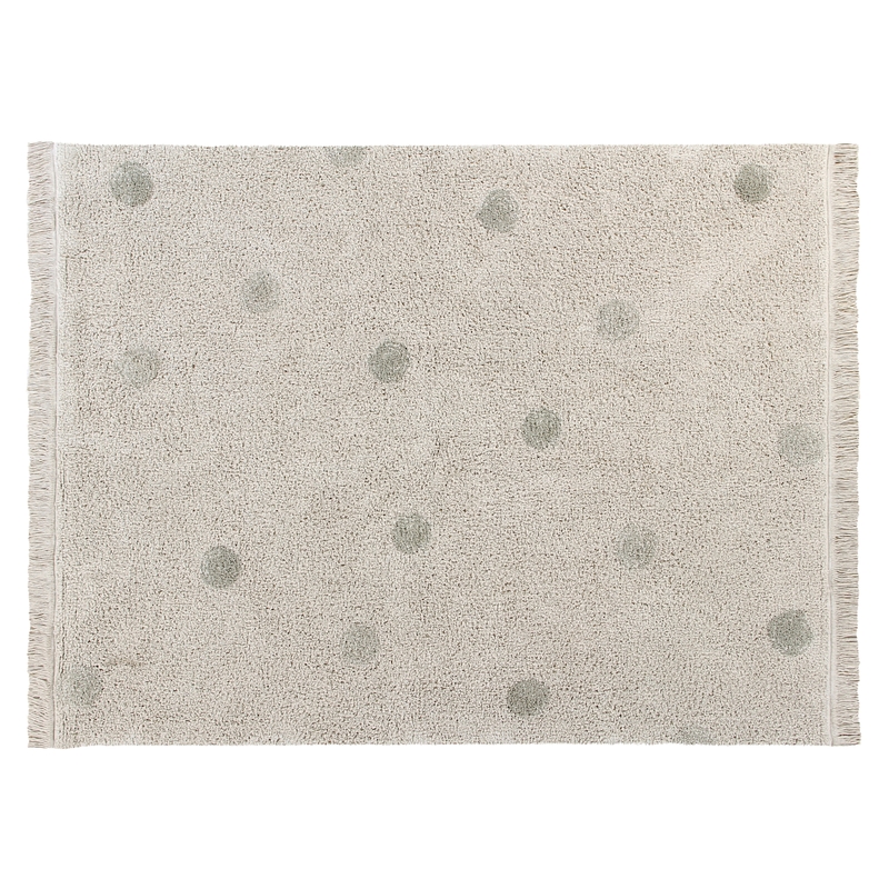 Teppich &#039;Hippy Dots&#039; creme/oliv 120x160cm